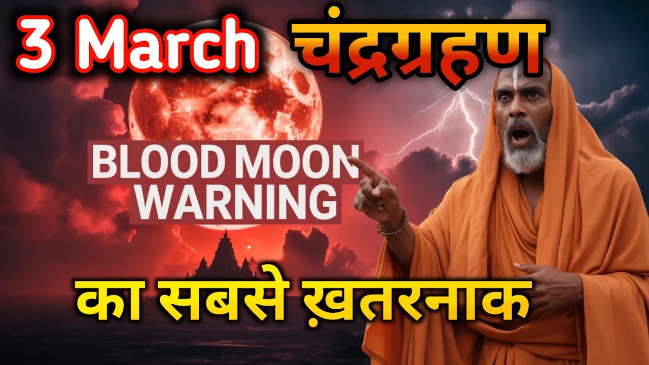 3 मार्च चंद्र ग्रहण।Blood Moon 2026: डरें नहीं, सच्चाई जानिए।Bhavishya Malika 2026। Kalki।‎Kaliyug