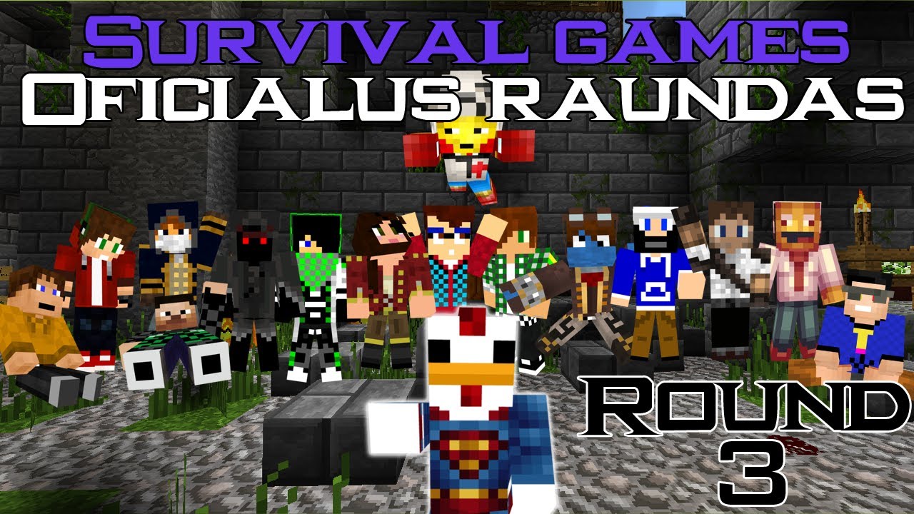 ItsArnas Žaidžia Survival Games Su Lietuvos Youtuberiais [Round 3]
