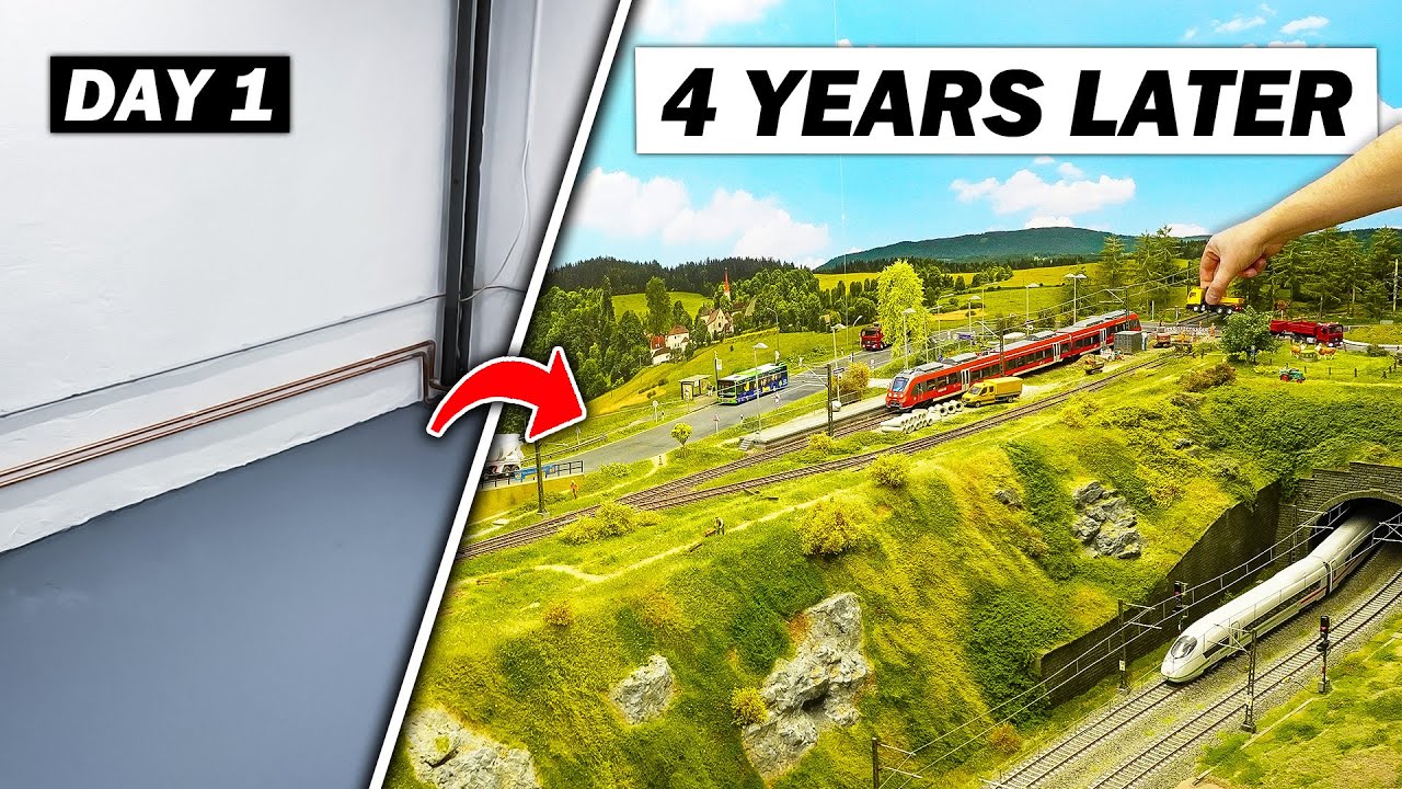 4 Years Building My Dream Model Railroad | Timelapse