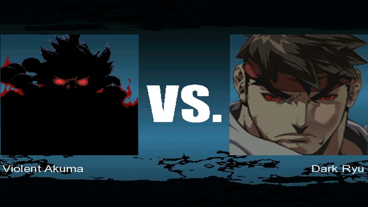 MUGEN Violent Akuma vs Dark Ryu (Remake)