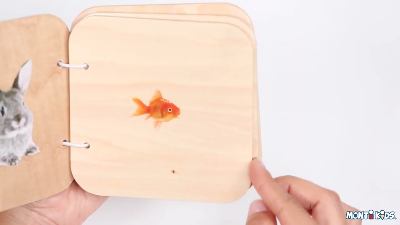 Meet the Montessori Wooden Book from Monti Kids
