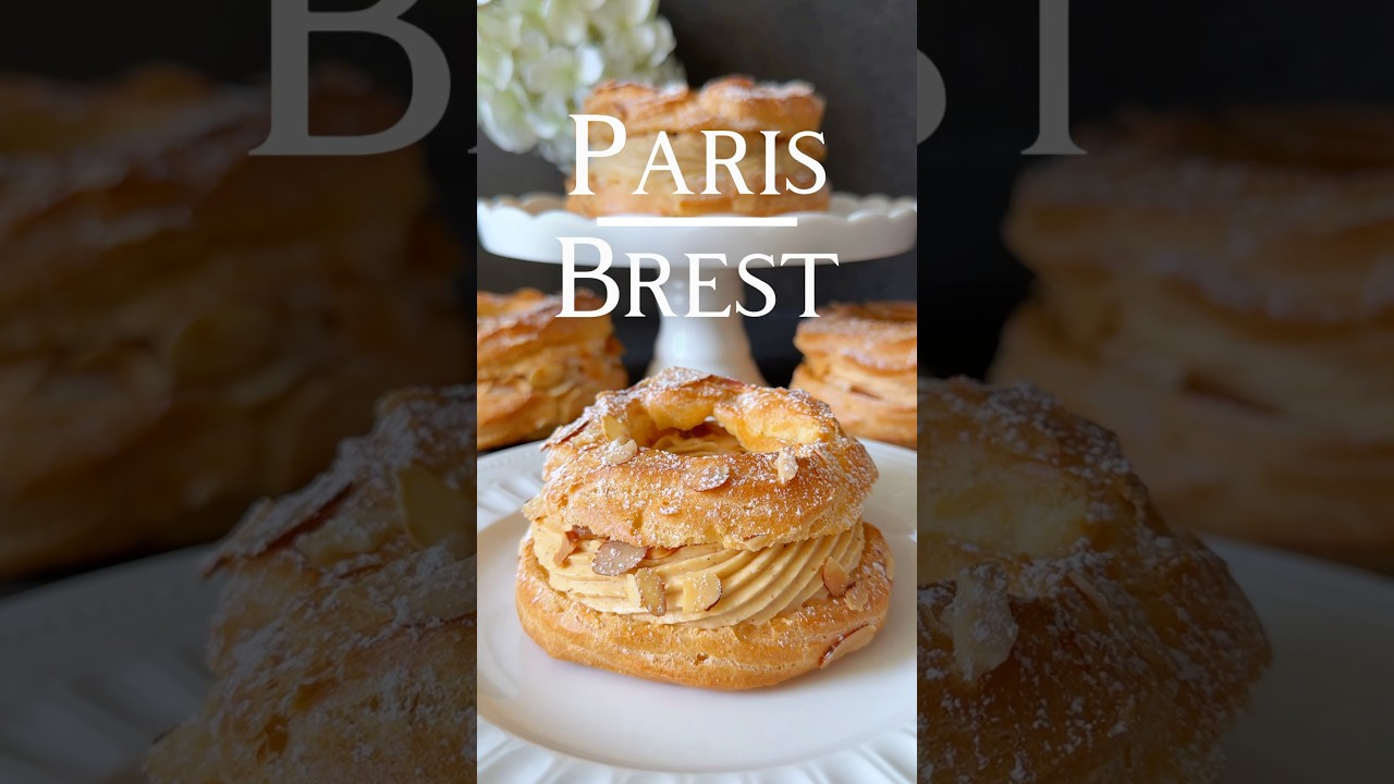 Ad | Paris Brest Recipe 😍🤍 (in the Description) #paris #brest
