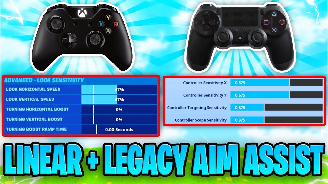 This Is Linear And Legacy Aim Assist COMBINED... (Controller Fortnite Settings)