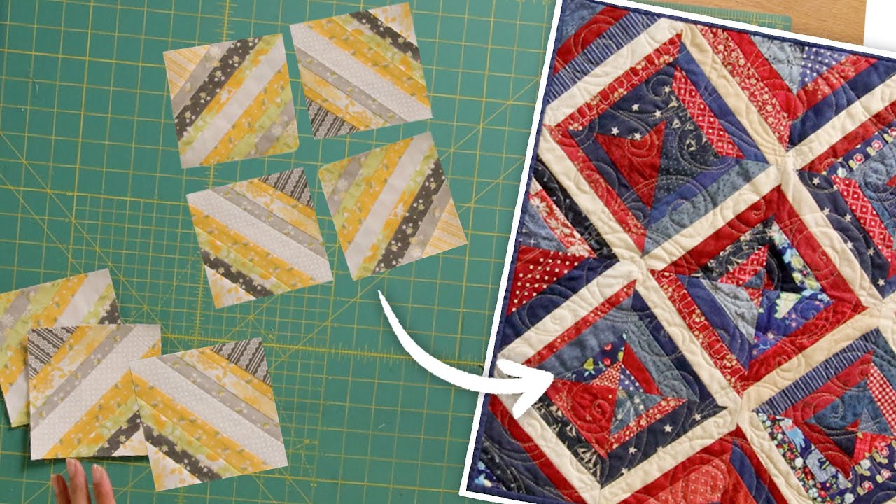 The Quickest Quilt Block with Scraps