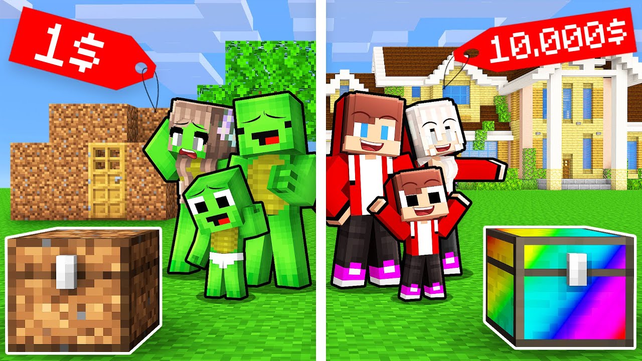 Mikey Family and JJ Family Opened all ORE Chest in Minecraft (Maizen)