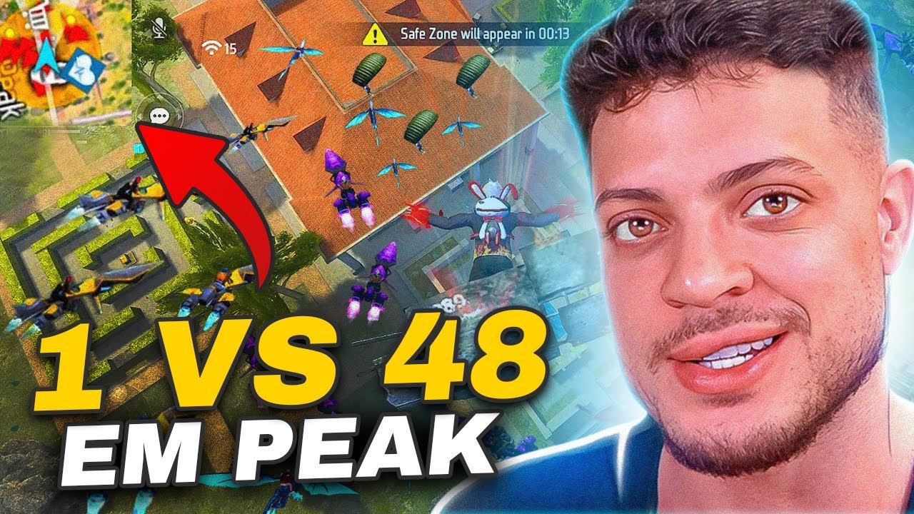 É ISSO QUE ACONTECE QUANDO EU CAIO SOZINHO EM PEAK! É O NOVO X CENTRAL DO FREEFIRE?