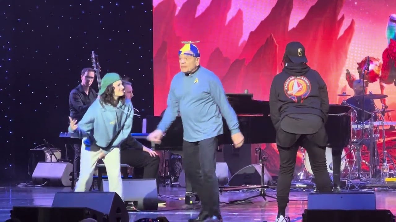 Starfleet Academy cast singing and dancing 