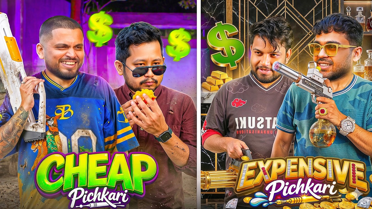 CHEAP VS EXPENSIVE WATER GUN CHALLENGE