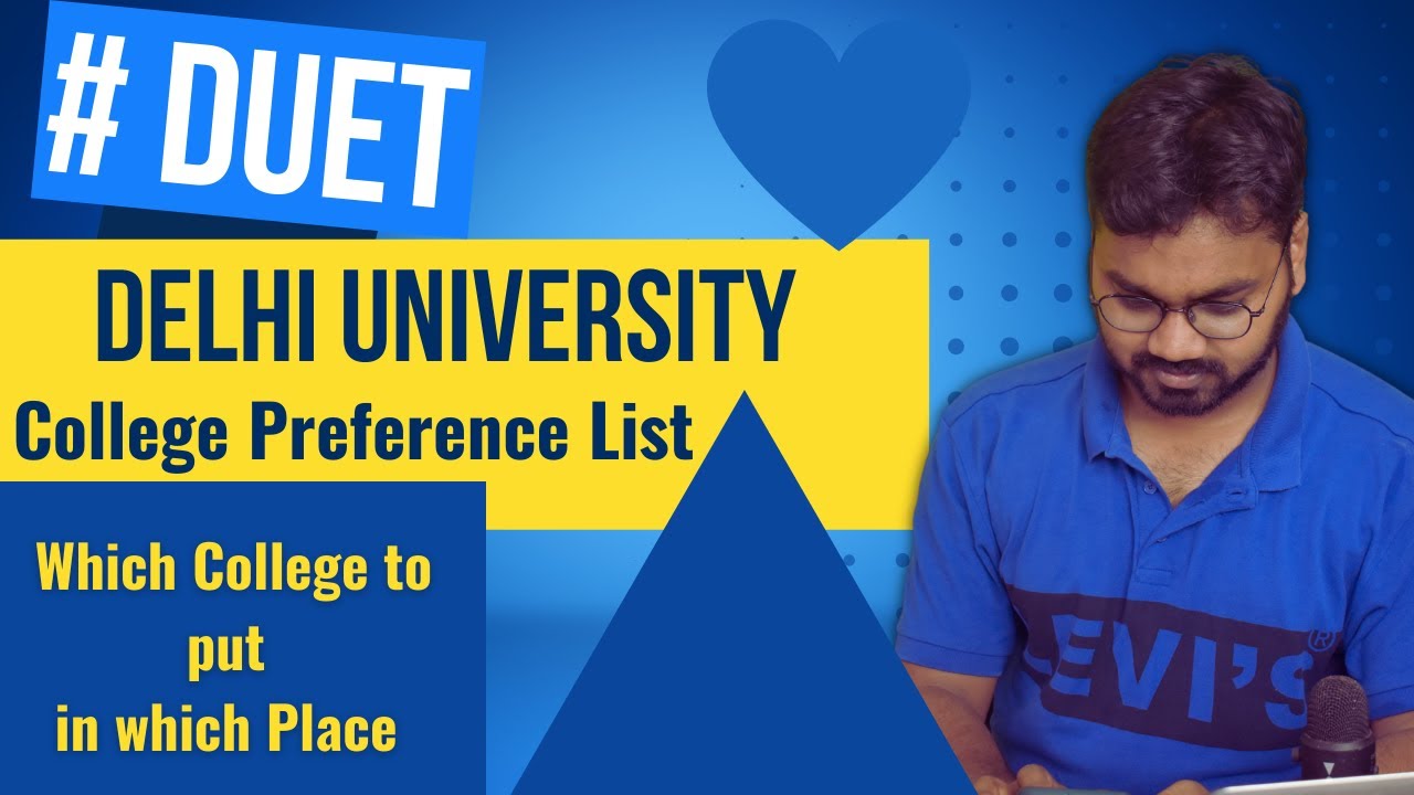 DUET 2022 || College Preference List || MSc Physics