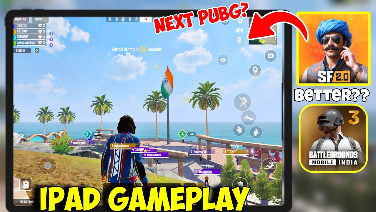ScarFall 2.0 iPad Pro Gameplay | ScarFall 2.0 Better Than BGMI? | BGMI Vs ScarFall 2.0