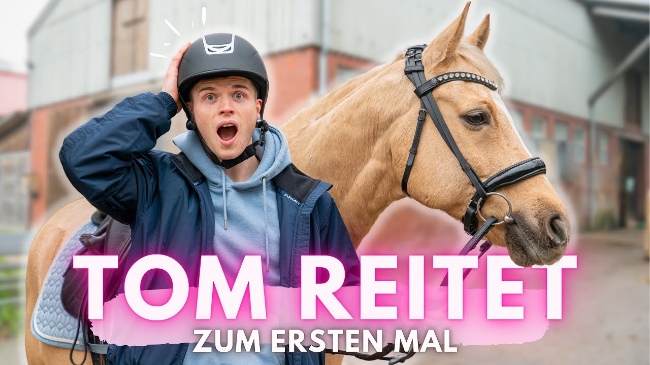 MEIN FREUND REITET zum ersten Mal😱😍