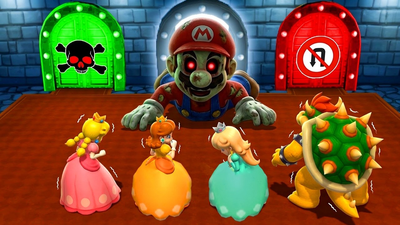 Mario Party 9 Minigames - Team Peachette & Daisyette & Rosalina VS Bowser (Hardest Difficulty)