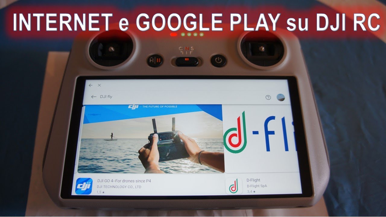 DJI MINI 3 PRO, installare APP su DJI RC e navigare su Internet?