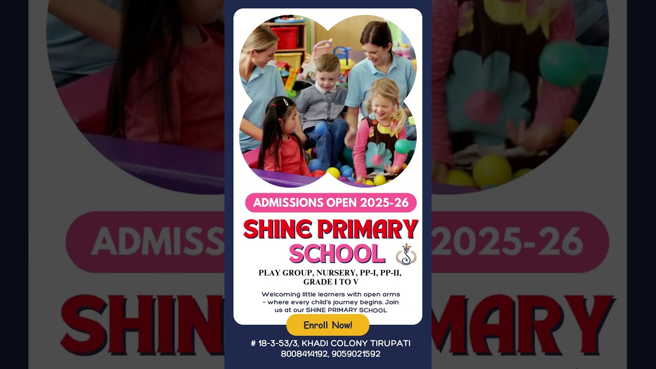 SHINE PRIMARY SCHOOL  - ADMISSIONS OPEN 2025-26