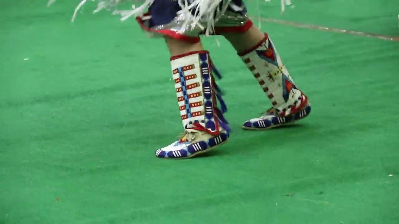 Four Bears Powwow 2022... Friday afternoon... Teen Girls Fancy Shawl Contest...