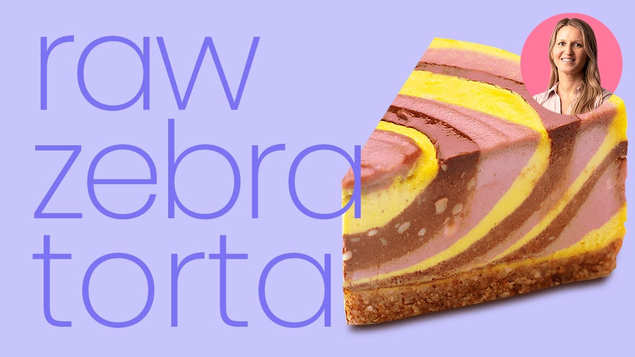 Raw Vegan ZEBRA TORTA od ananasa 🍍 maline i čokolade
