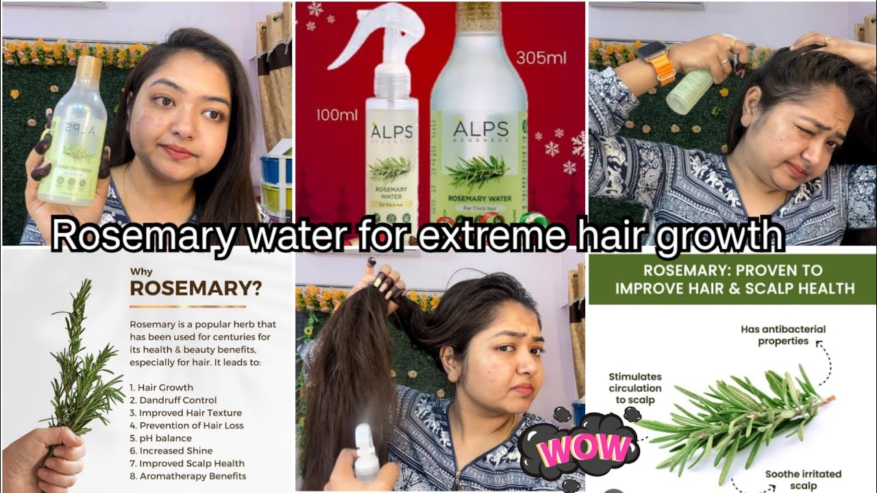 Rosemary water for fastest hair growth 🪷