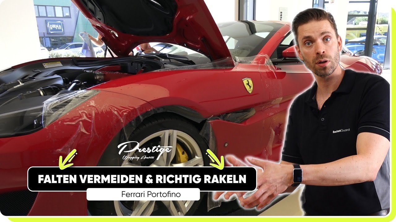 Falten vermeiden & Richtig rakeln | Lackschutz am Ferrari Portofino
