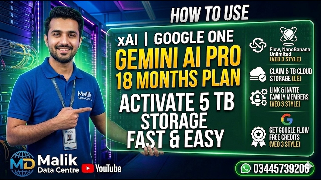 How To Activate Google Gemini AI Pro 18 Months Plan | Get 5 TB Storage