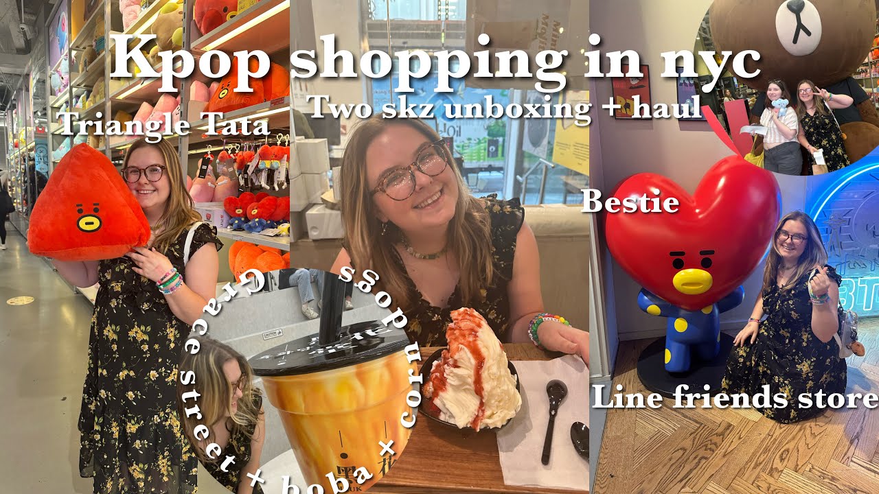 kpop shopping in New York • line friends store • ktown • koyro books • kpop nara nyc