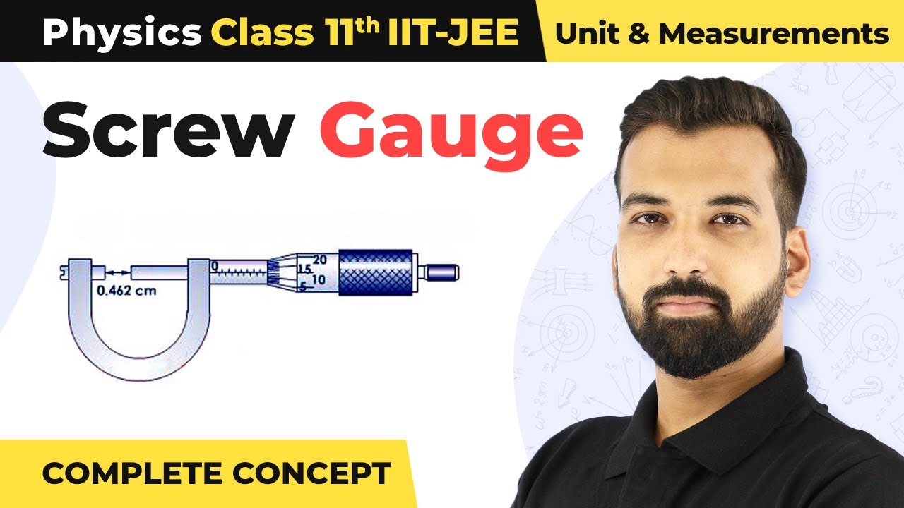 Screw Gauge Complete Concept | Units & Measurements | Class 11 Physics NEET/IIT JEE