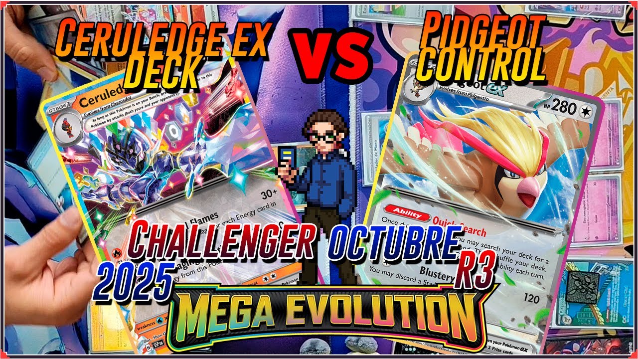 Ceruledge ex vs Pidgeot Control | Combates Formato FISICO | Challenger R3 @GamehouseCoyhaique