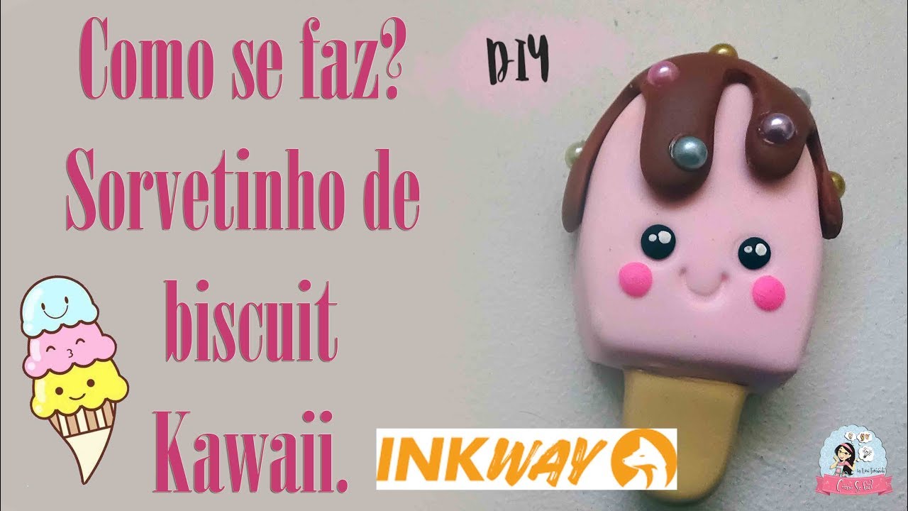 DIY   Sorvetinho de Biscuit Kawaii
