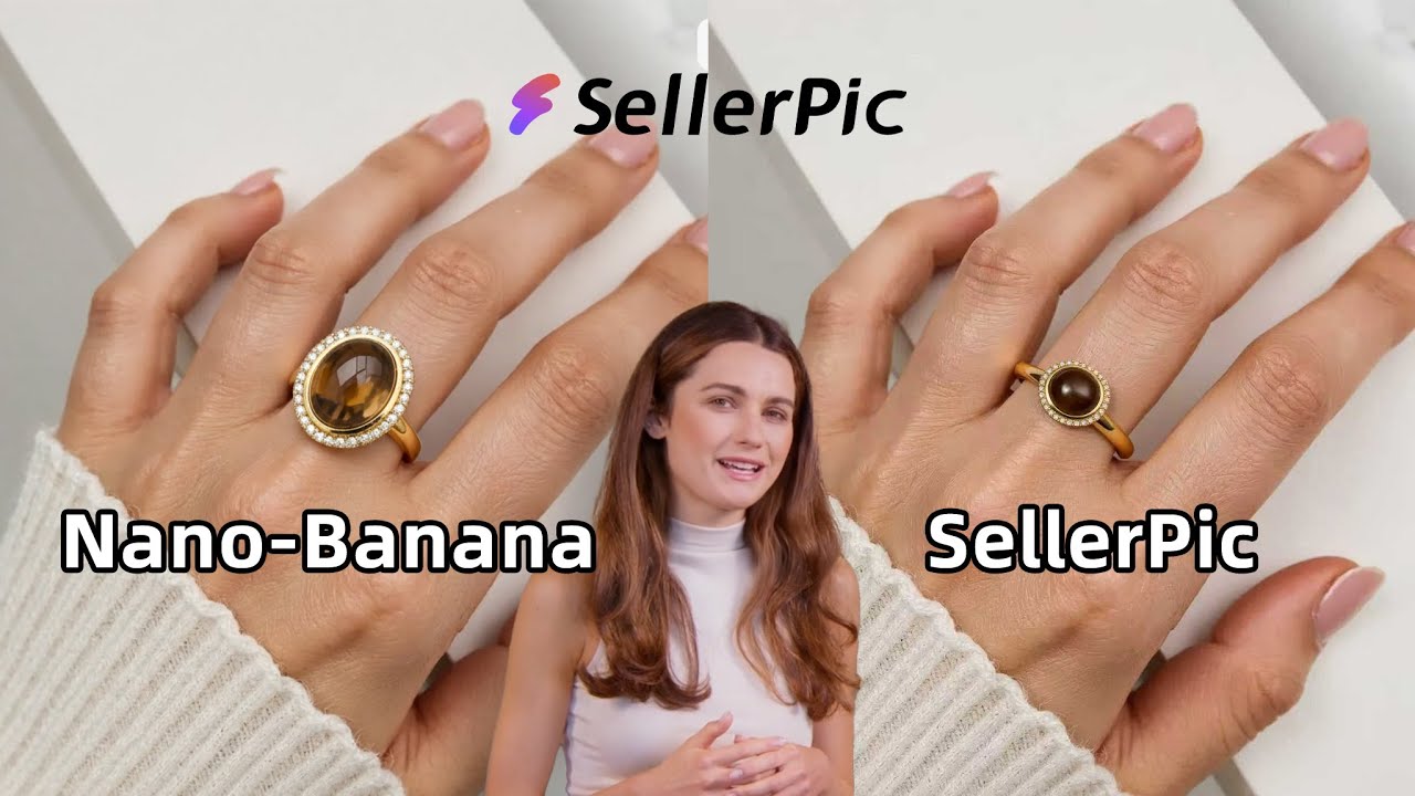 Nano Banana VS SellerPic - Which is Best for AI Jewelry Editing ?