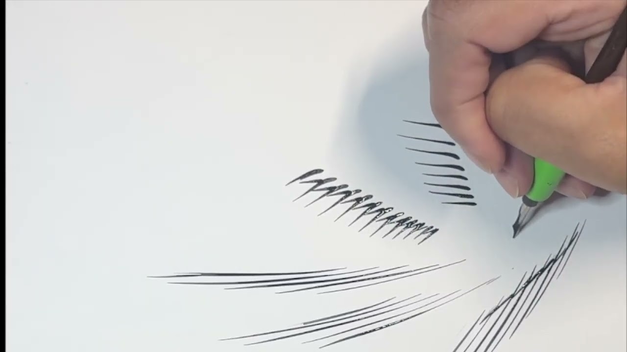 How to warm up as an inker  for comics with using the 102 Crow Quill.