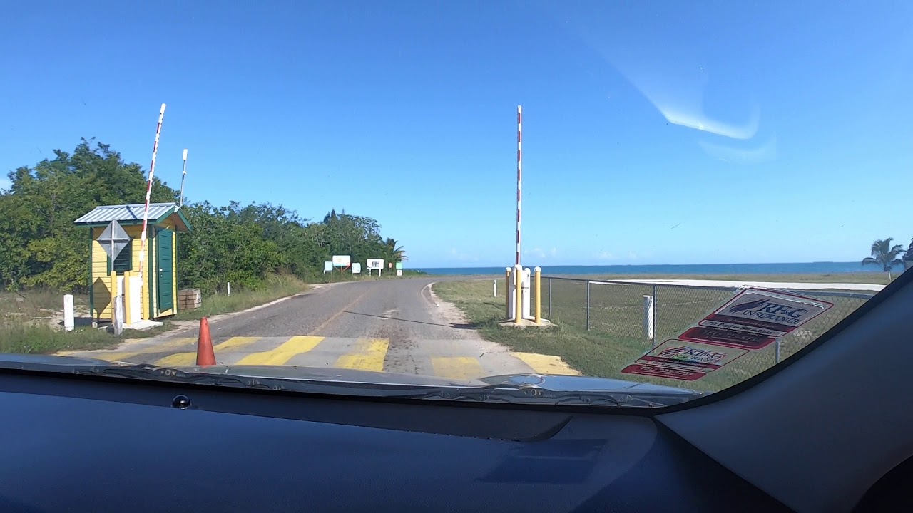 Driving into Placencia, Belize