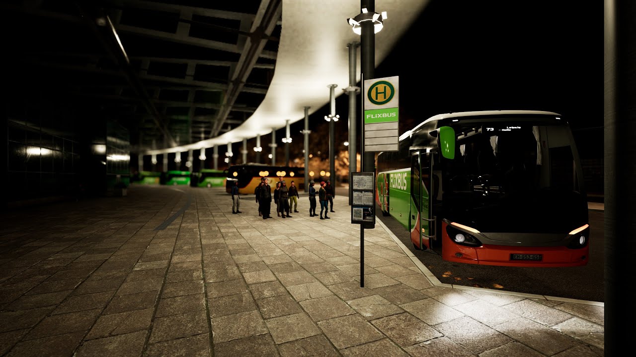 Fernbus Simulator - Real Flixbus Route - Hamburg to Leipzig