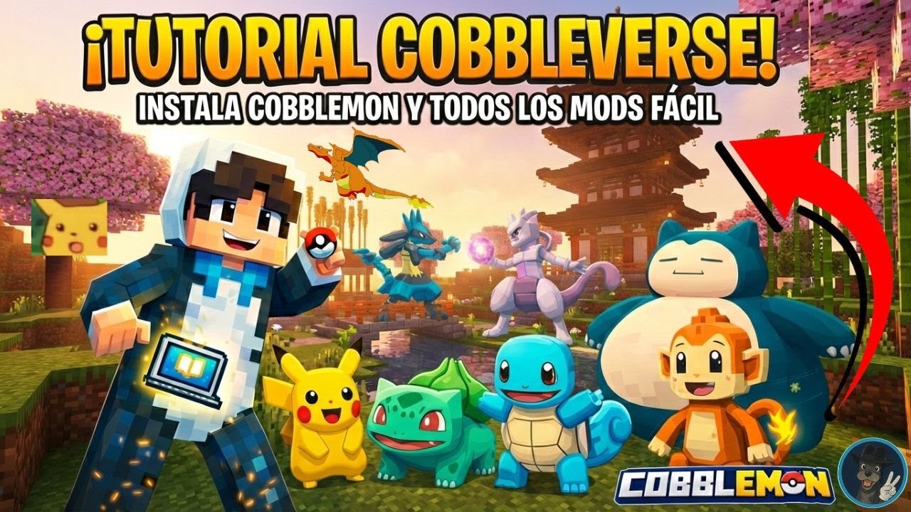 C&oacute;mo instalar COBBLEMON en Minecraft 🧢 El mod Pok&eacute;mon que juega Rubius 🔥Tutorial Oficial #cobblemon