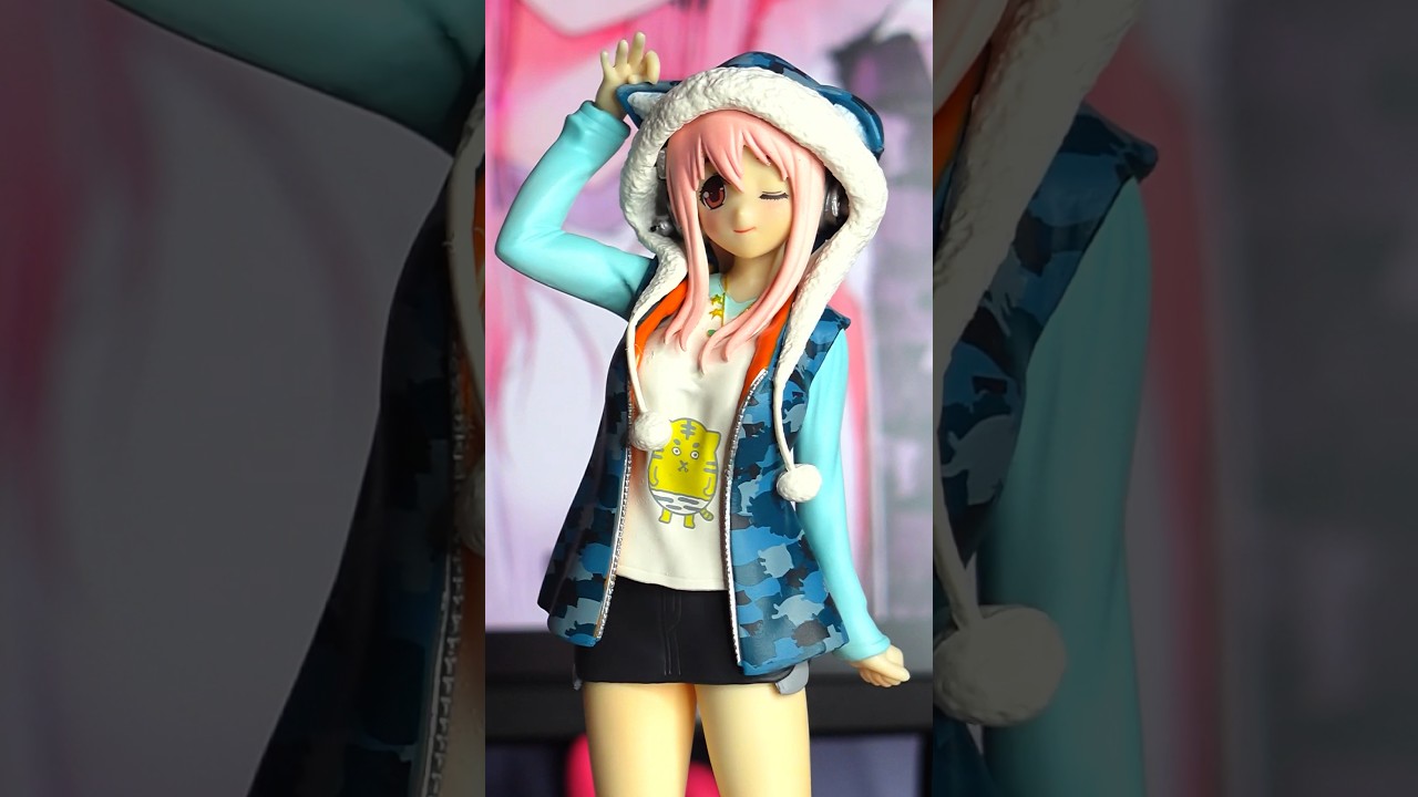 Super Sonico is the cutest! 💗 #anime #supersonico #animefigures #figurecollection #animelover