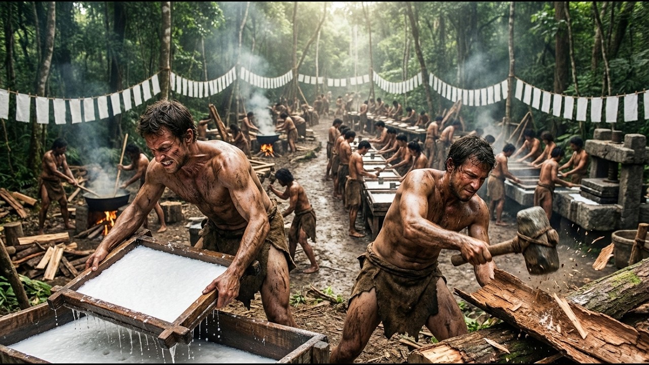 Inside the Ancient Paper Factory: Making Paper from Scratch (Full Process)