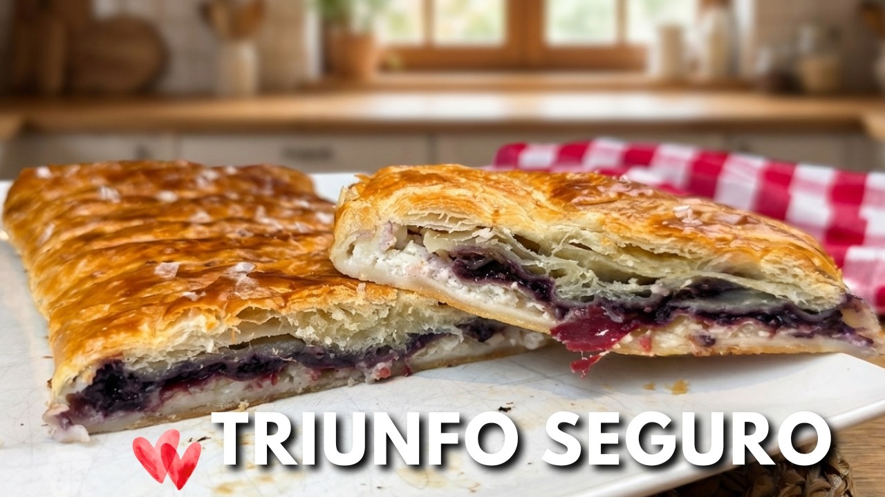 ✨ TRENZA de HOJALDRE Rellena 🤍 RECETA FÁCIL para una CENA ESPECIAL
