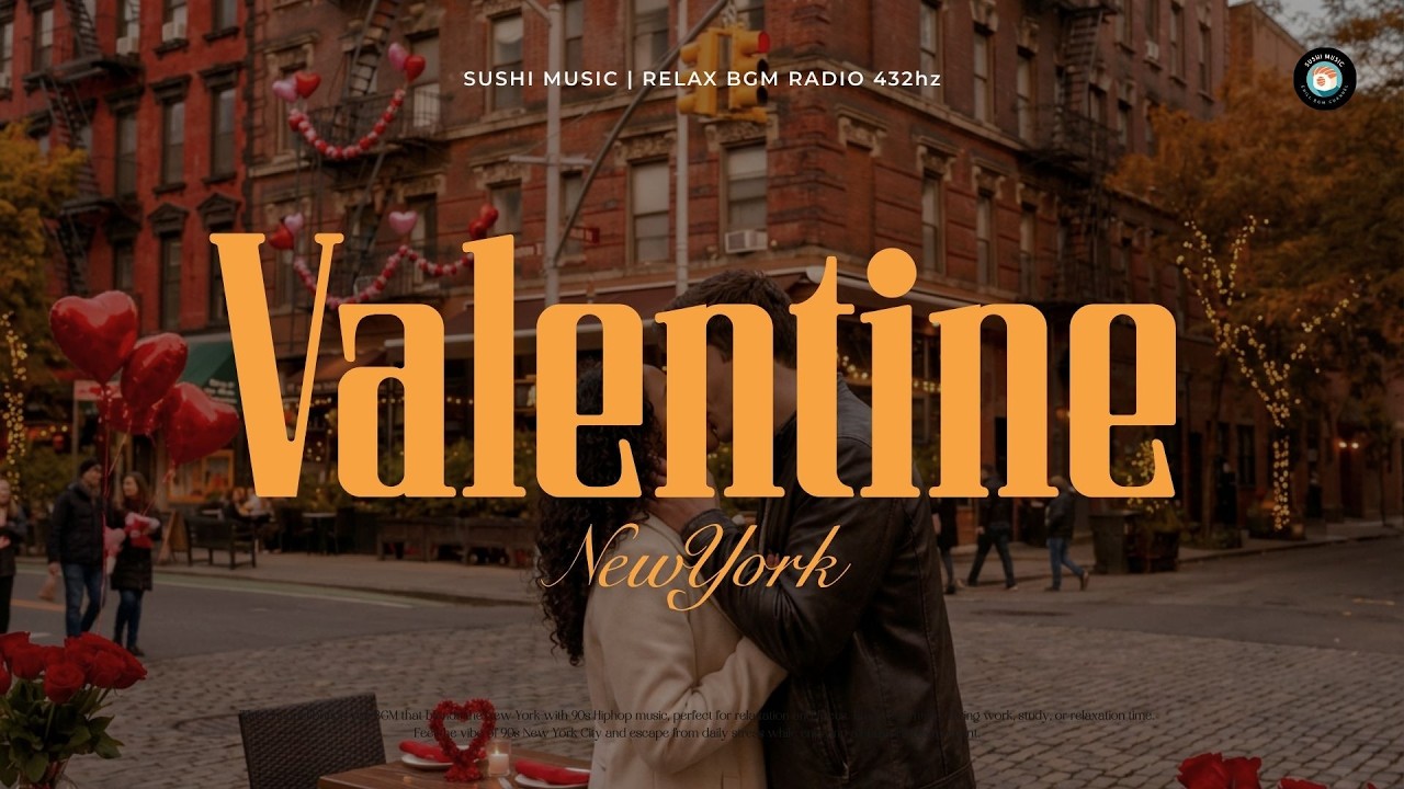 VALENTINE NYC JAZZ HIPHOP | 90s SOUL BOOM BAP | Love / Walk / work / relax / study | Luv U Crush