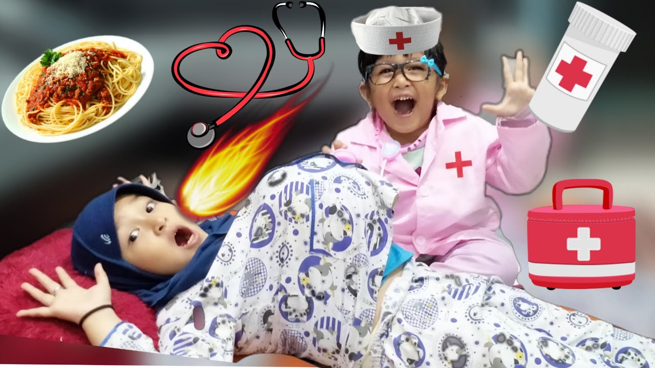 Dokter Dokteran Ambulance 💕 Pasien Sakit Perut Makan Mie Pedas 💕 Drama Pasien Lucu