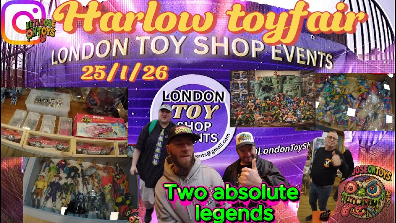 Harlow toyfair 25/1/26 Dont miss out,Great dealers and loads of BANGING vintage toys