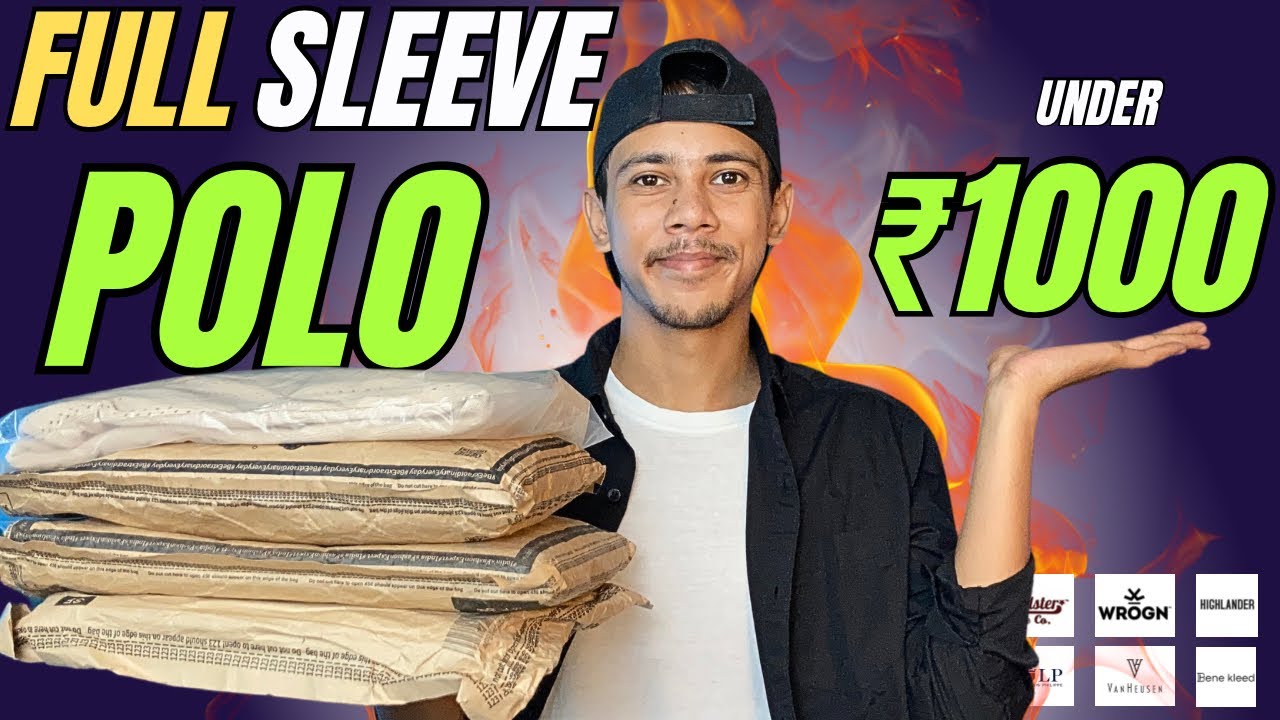Best Full Sleeve Polo T-Shirts for Men Under 1000 || BUDGET FULL SLEEVES T-SHIRTS