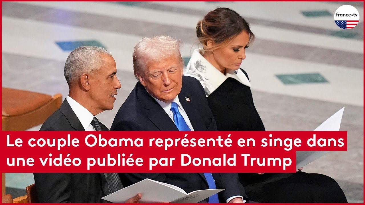 États-Unis : le couple Obama représenté en singe dans une vidéo publiée par Donald Trump
