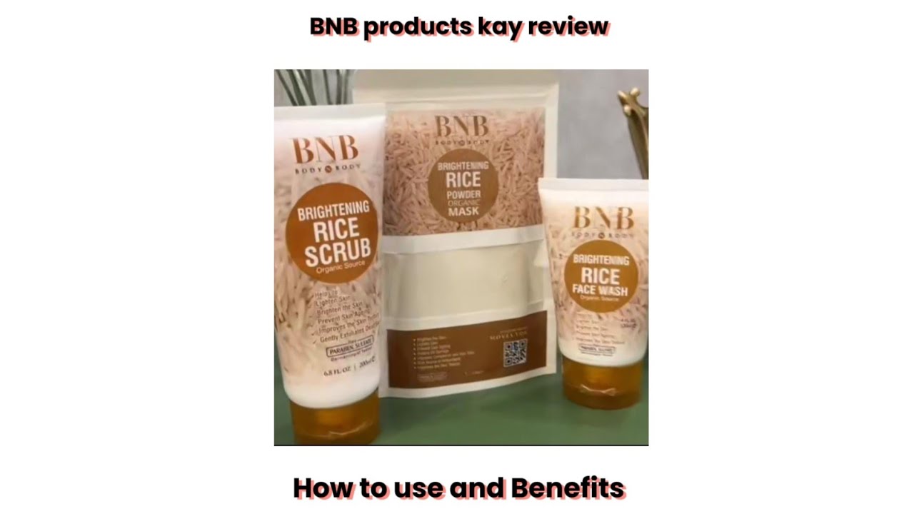 BNB rice glow kit benefits and reviews #like #subscribe #share
