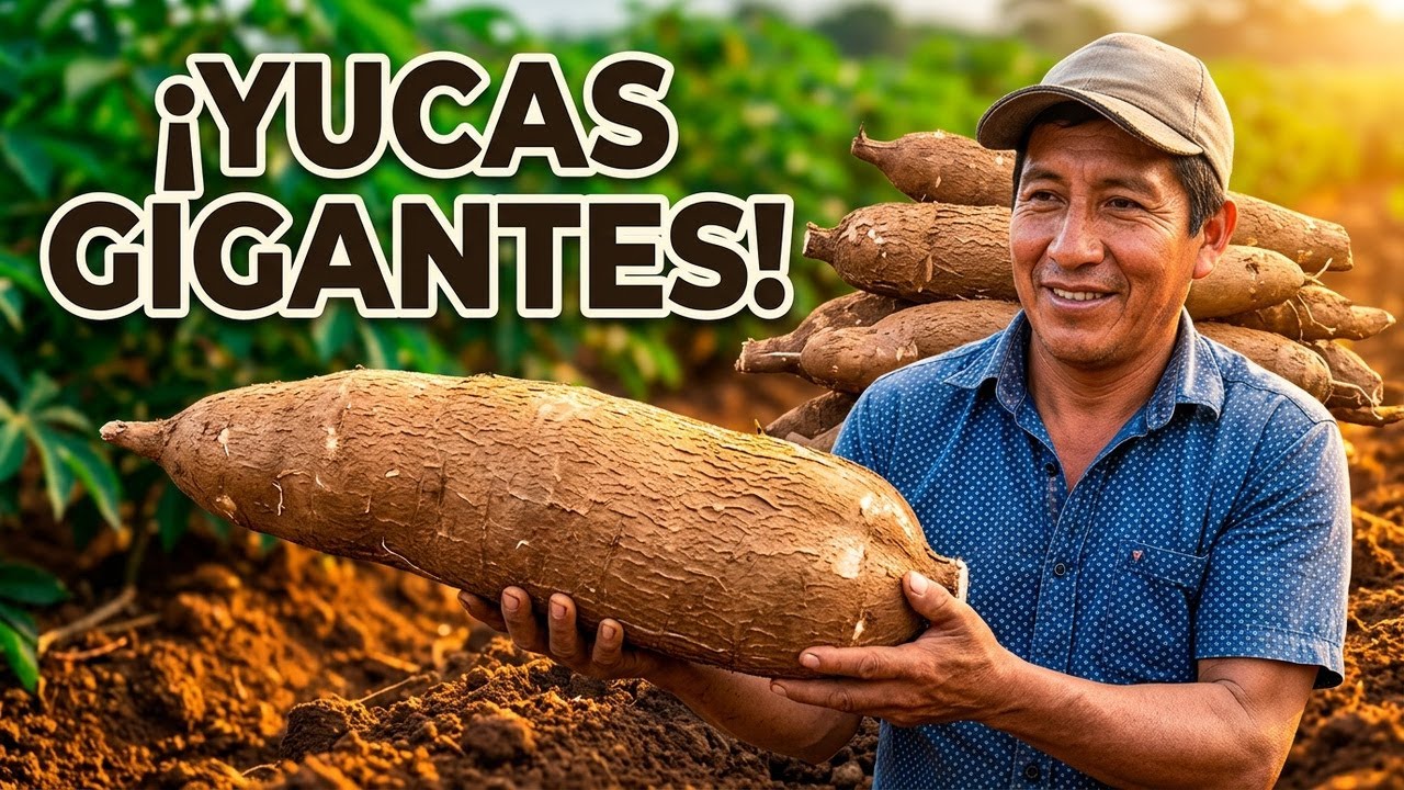 Así se sacan las yucas más grandes