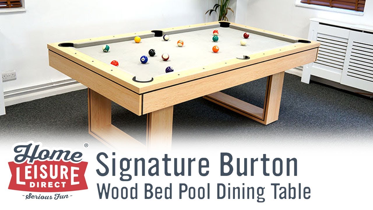 Signature Burton Wood Bed Pool Dining Table