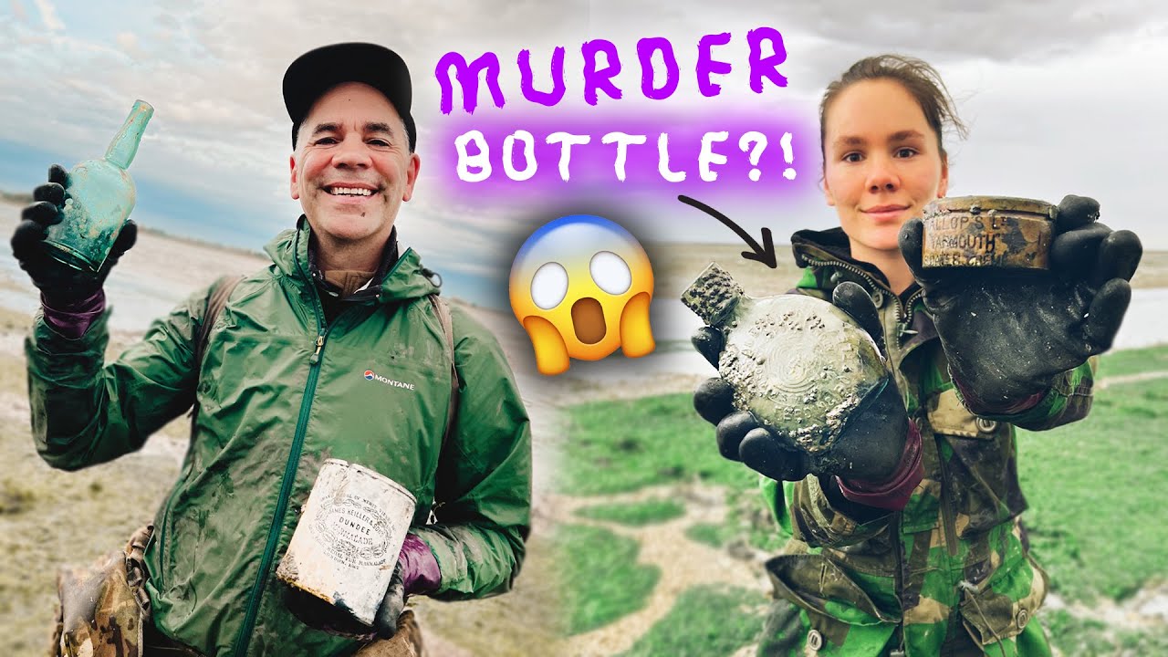 Mudlarking our favourite estuary - Eerie KILLER bottle, printed stoneware + more!