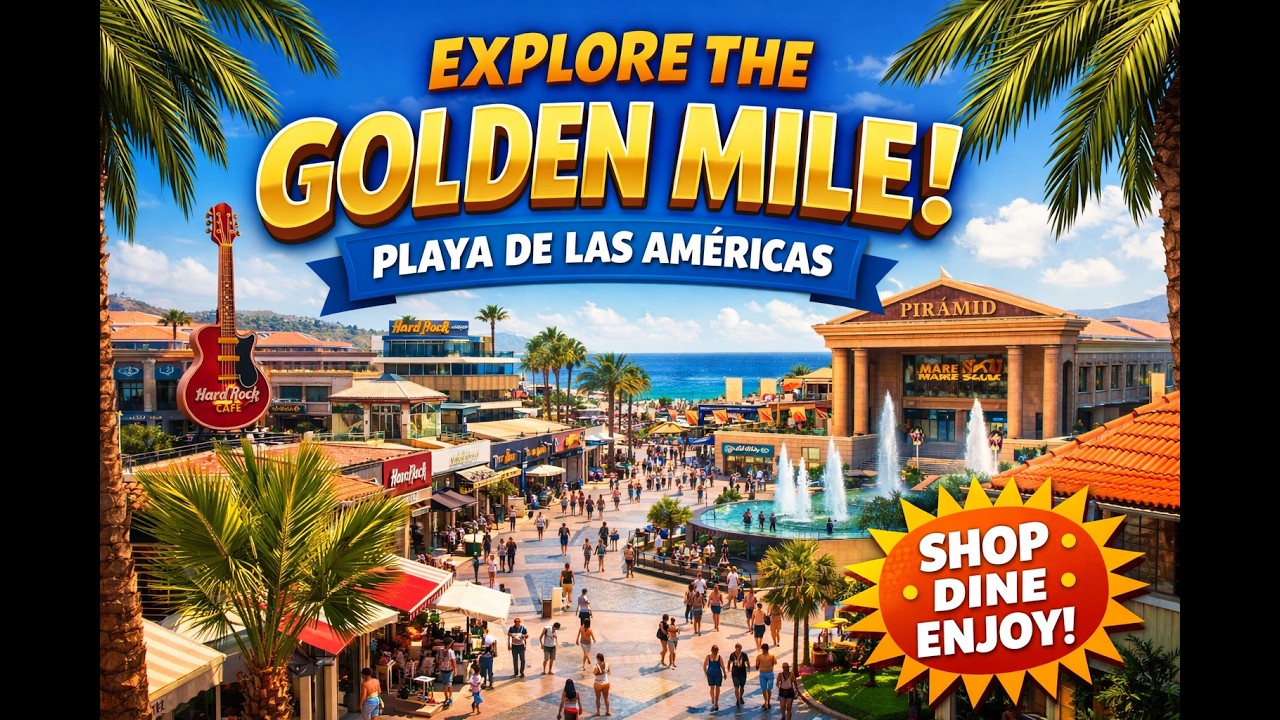 Golden mile daytime walk.  Tenerife.