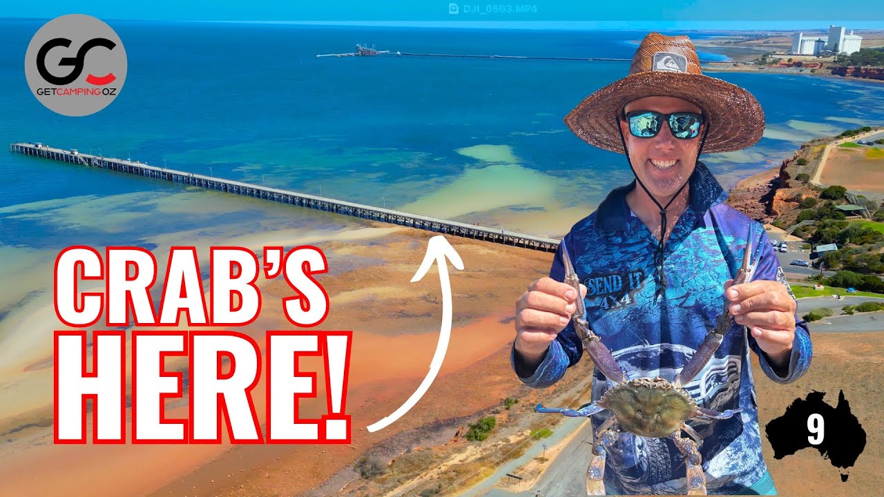 Catching BLUE SWIMMER CRABS at Ardrossan, YORKE PENINSULA - EP9 Our Australia Trip