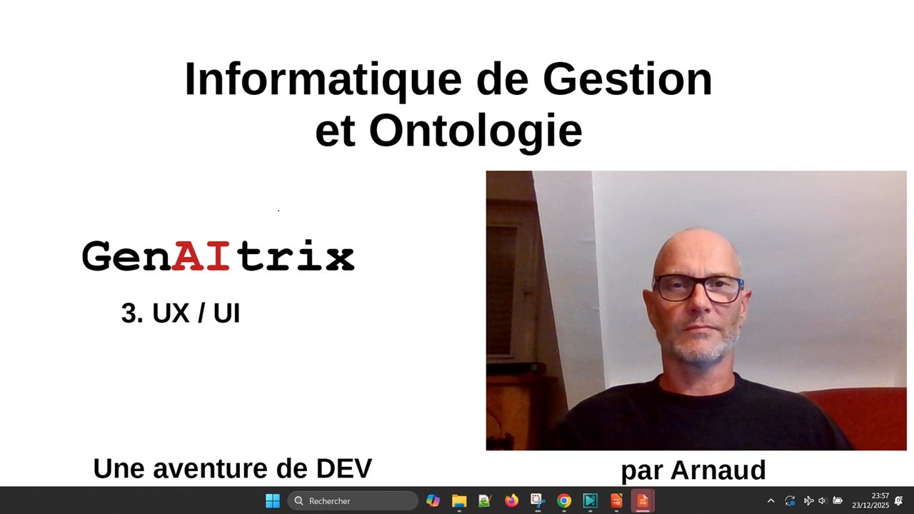 Informatique de Gestion et Ontologie - GenAItrix - 3.UX-UI