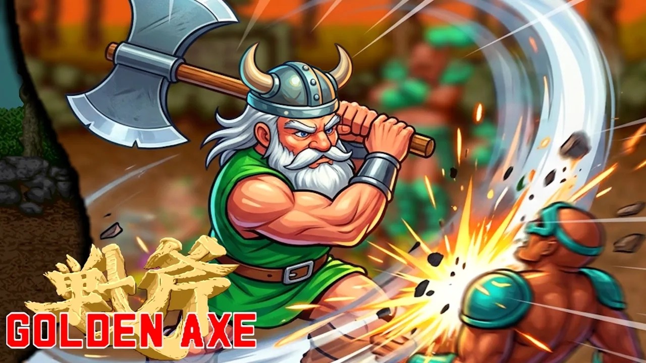 Golden Axe /Gilius=Thunderhead The Dwarf #sega #gameplay #megadrive