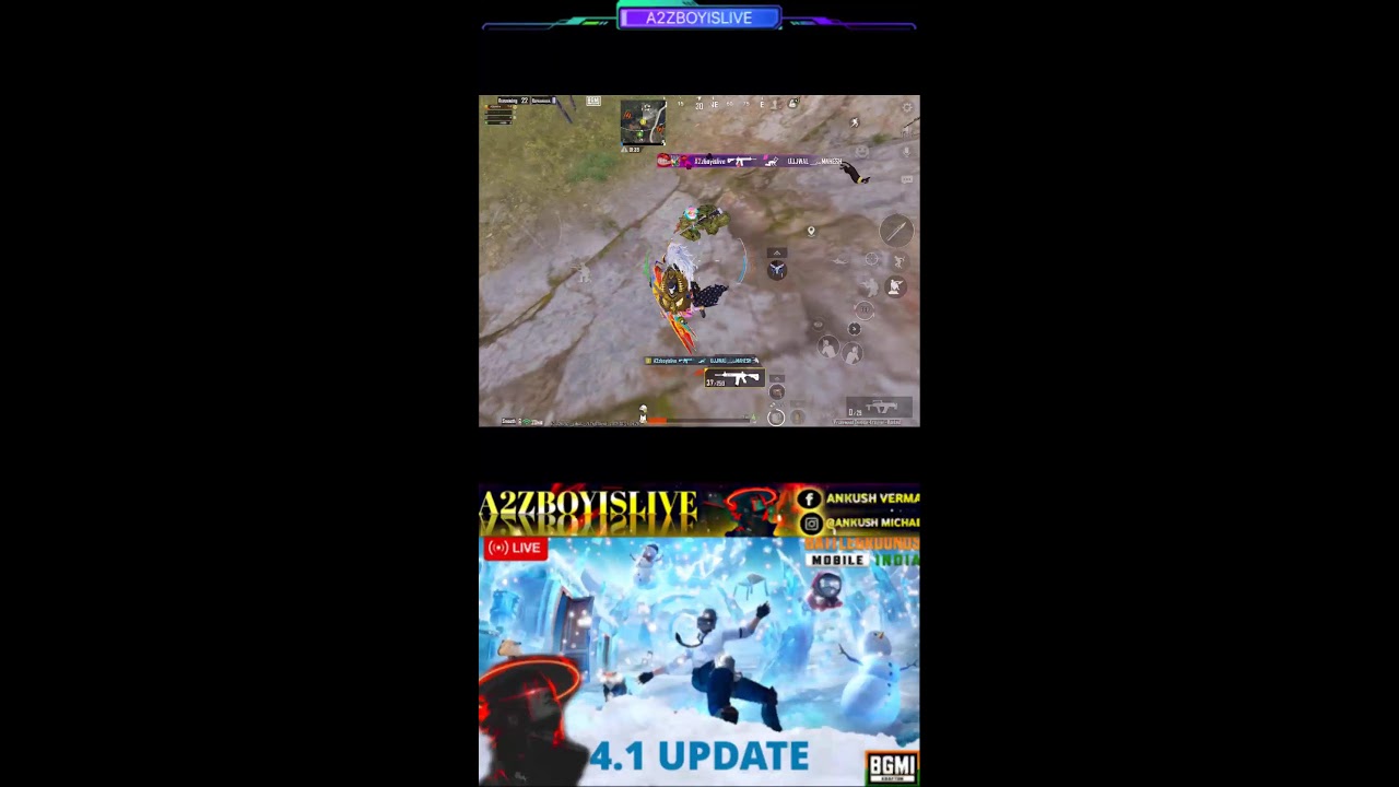 Rank PUSH BGMi only gameplay subscribe to my channel ❣️ A2zboyislive- Bgmi