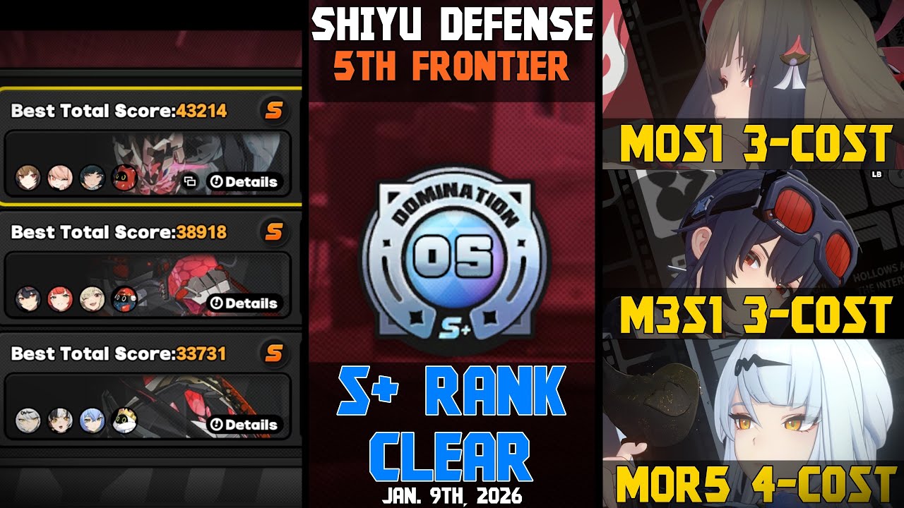 M0S1 YSG & M3S1 Grace & M0R5 Yixuan | Shiyu Defense 5th Node S+ Ranking | Zenless Zone Zero Ver. 2.5